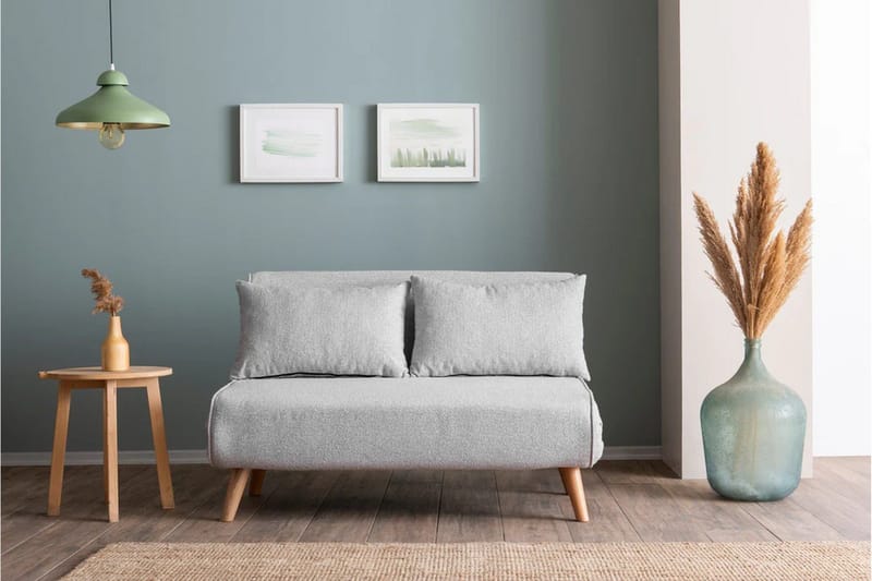 Folde Teddy Bäddfåtölj 2-sits Grå - Grå - Möbler - Vardagsrum - Bäddsoffor