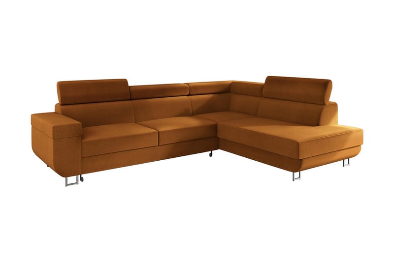 Fonti 3-sits Bäddsoffa Höger - Orange - Möbler - Vardagsrum - Bäddsoffor