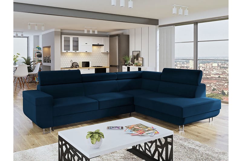 Fonti 3-sits Bäddsoffa Universal - Blå - Möbler - Vardagsrum - Bäddsoffor