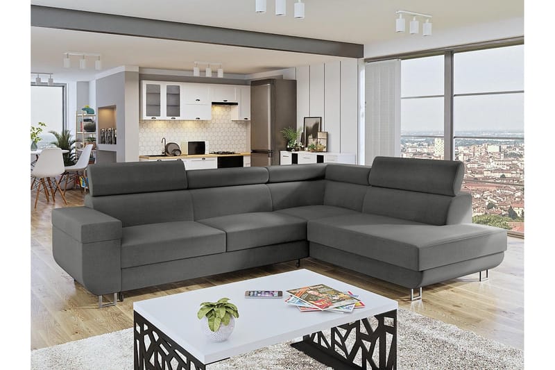 Fonti 3-sits Bäddsoffa Universal - Grå - Möbler - Vardagsrum - Bäddsoffor