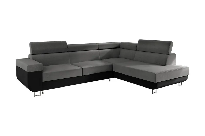 Fonti 3-sits Bäddsoffa Vänster - Grå - Möbler - Vardagsrum - Bäddsoffor