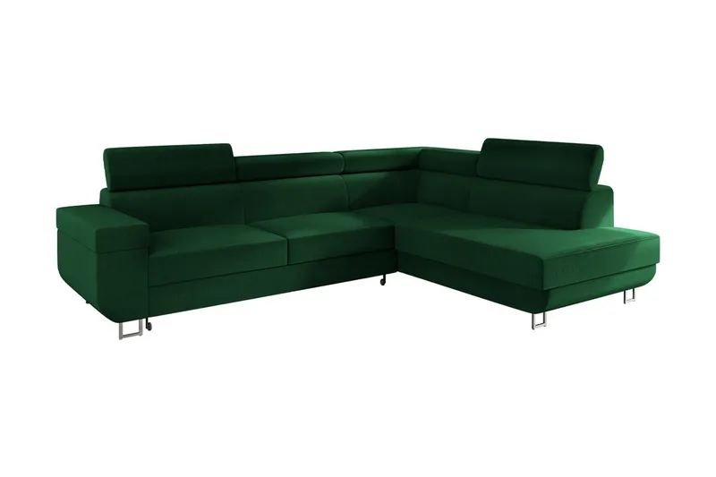 Fonti 3-sits Bäddsoffa Vänster - Grön - Möbler - Vardagsrum - Bäddsoffor