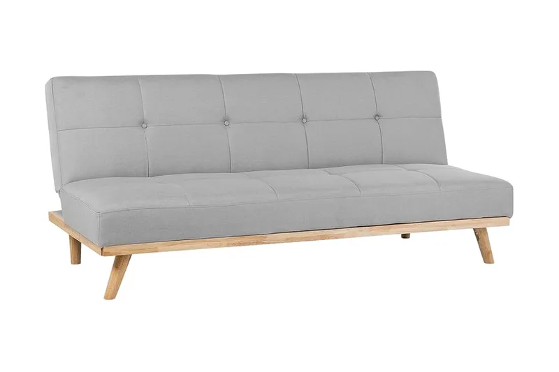 Froya 3-sits Längsbäddad Fällbar Bäddsoffa 100x183 cm i Tyg, Grå