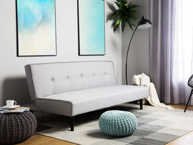 3-sits soffa Visby - Ljusgrå - Möbler - Vardagsrum - Bäddsoffor - 3-sits bäddsoffa