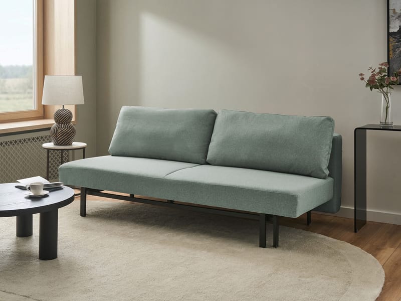 Bäddsoffa Roykka - Ljusgrön - Möbler - Vardagsrum - Bäddsoffor - 3-sits bäddsoffa