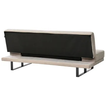 Bäddsoffa York Chenille - Ljusbeige - Möbler - Vardagsrum - Bäddsoffor - 2-sits bäddsoffa