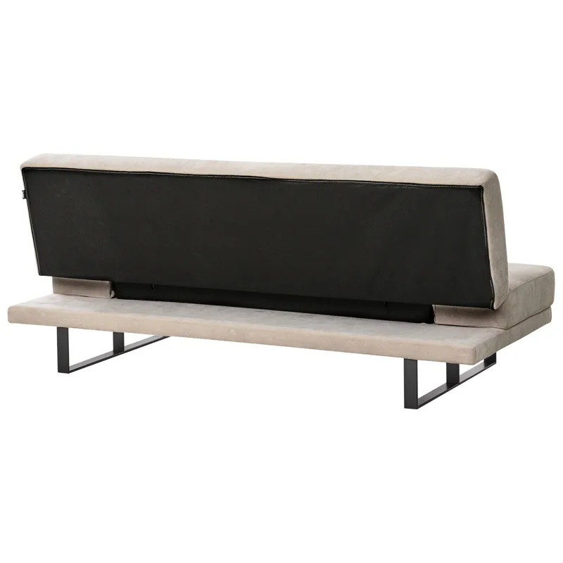 Bäddsoffa York Chenille - Ljusbeige - Möbler - Vardagsrum - Bäddsoffor - 2-sits bäddsoffa