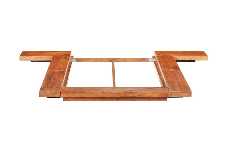 Japansk futonsängram massivt akaciaträ 90x200 cm - Brun - Futon säng