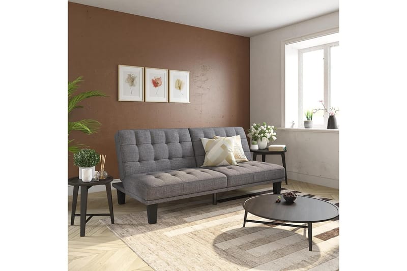 DEXTER Futon Grå - Dorel Home - Möbler - Vardagsrum - Bäddsoffor - Futon - Futon soffa
