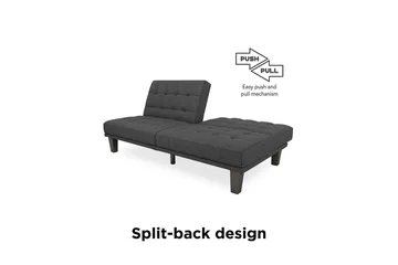 Dexter Futon Grå - Dorel Home - Möbler - Vardagsrum - Bäddsoffor - Futon - Futon soffa