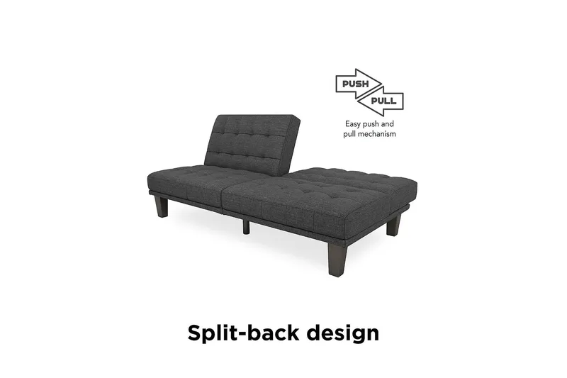 Dexter Futon Grå - Dorel Home - Möbler - Vardagsrum - Bäddsoffor - Futon - Futon soffa
