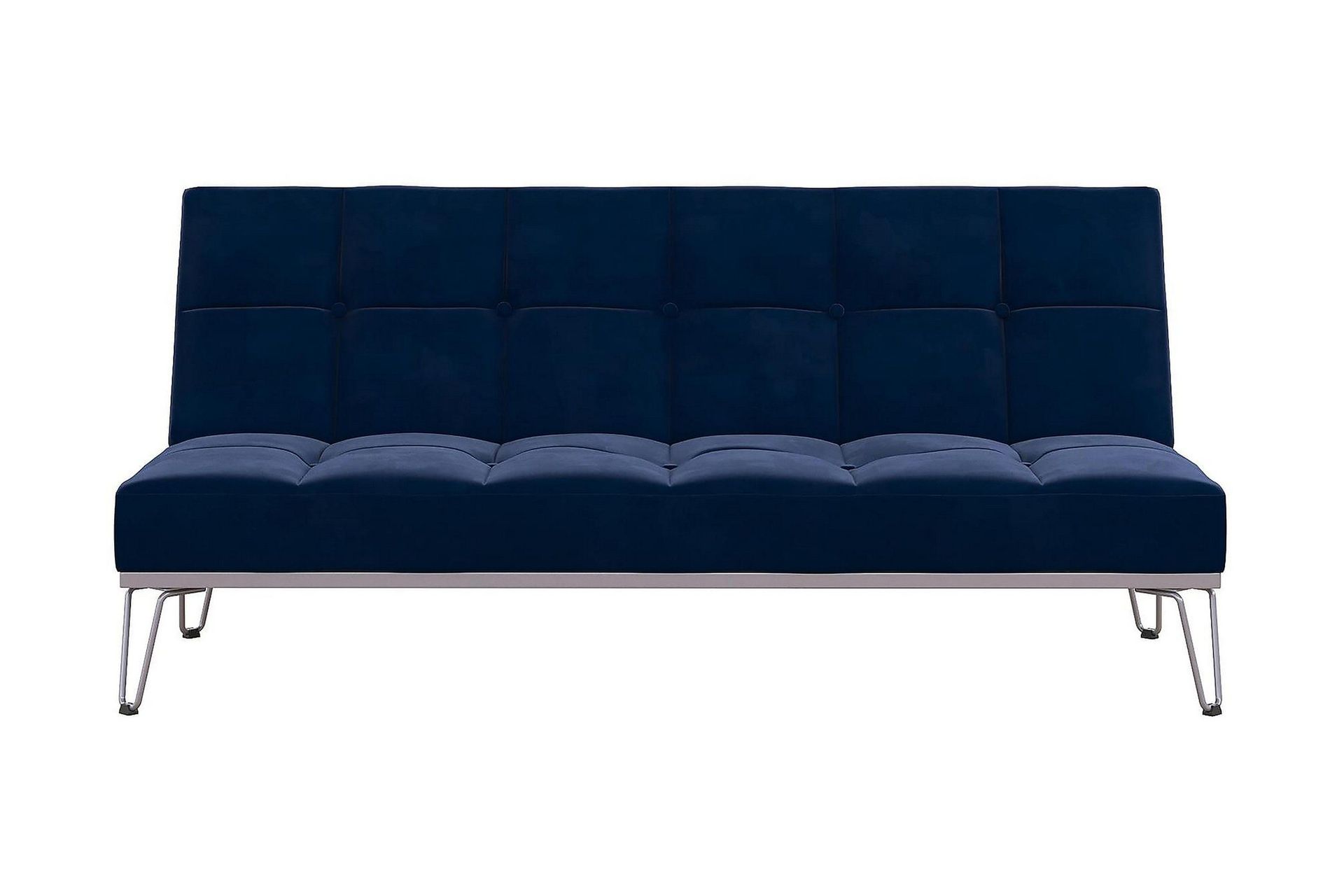 Elle Futon Sammet/Bl&aring; - Novogratz