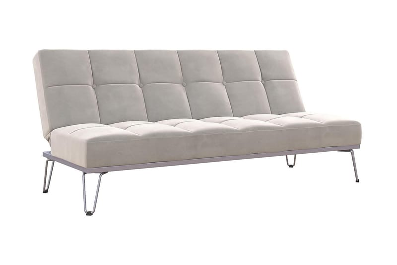 ELLE Futon Sammet/Grå - Novogratz - Möbler - Vardagsrum - Bäddsoffor - Futon - Futon soffa