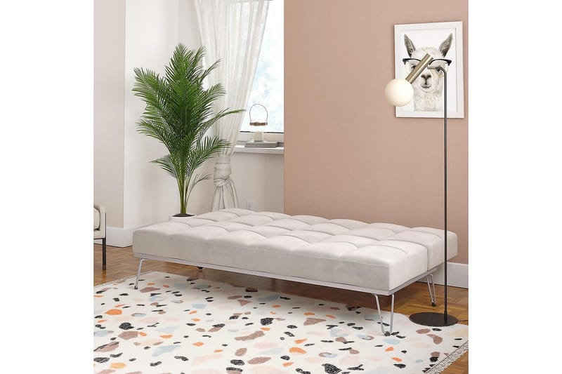 Elle Futon Sammet/Grå - Novogratz - Möbler - Vardagsrum - Bäddsoffor - Futon - Futon soffa