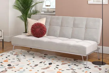 Elle Futon Sammet/Grå - Novogratz - Möbler - Vardagsrum - Bäddsoffor - Futon - Futon soffa