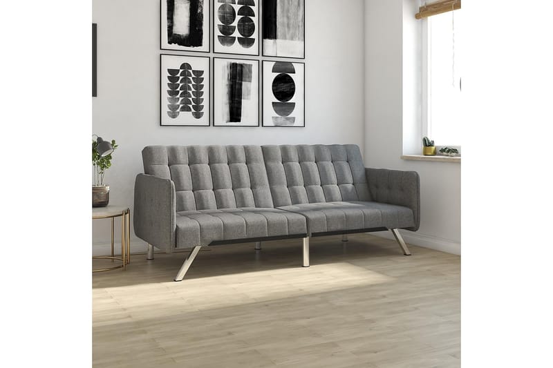 EMILY Futon Linnegrå - Dorel Home - Futon soffa