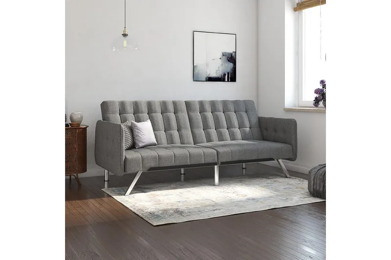 Emily Futon Linnegrå - Dorel Home - Möbler - Vardagsrum - Bäddsoffor - Futon - Futon soffa