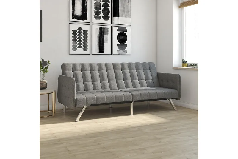 Emily Futon Linnegrå - Dorel Home - Möbler - Vardagsrum - Bäddsoffor - Futon - Futon soffa