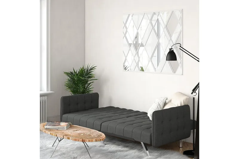 Emily Futon Linnegrå - Dorel Home - Möbler - Vardagsrum - Bäddsoffor - Futon - Futon soffa