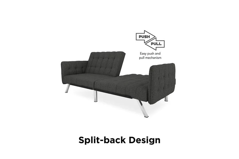 Emily Futon Linnegrå - Dorel Home - Möbler - Vardagsrum - Bäddsoffor - Futon - Futon soffa