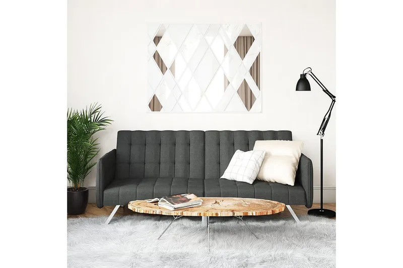 Emily Futon Linnegrå - Dorel Home - Möbler - Vardagsrum - Bäddsoffor - Futon - Futon soffa