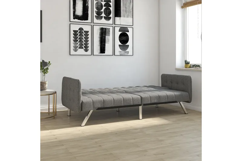 Emily Futon Linnegrå - Dorel Home - Möbler - Vardagsrum - Bäddsoffor - Futon - Futon soffa