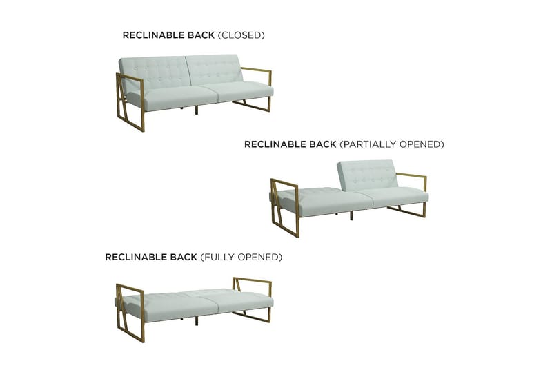 Lexington Futon Teal - CosmoLiving - Möbler - Vardagsrum - Bäddsoffor - Futon - Futon soffa