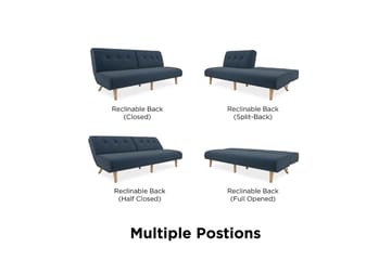 Palm Springs Futon Blå - Novogratz - Möbler - Vardagsrum - Bäddsoffor - Futon - Futon soffa