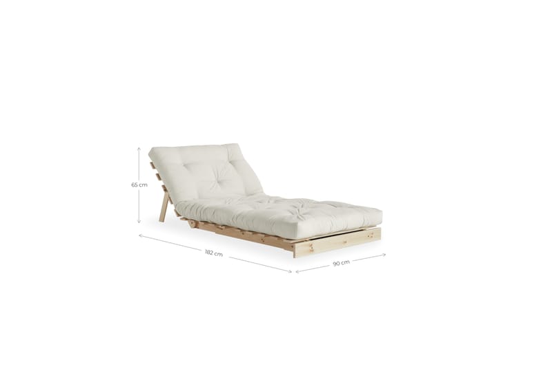 ROOTS RAW Bäddsoffa Beige/Trä/Natur - Karup Design - Futon fåtölj