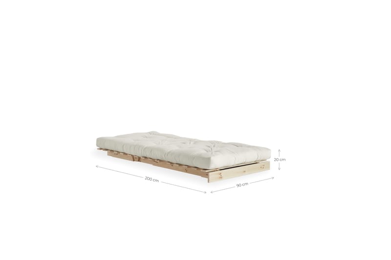 ROOTS RAW Bäddsoffa Beige/Trä/Natur - Karup Design - Futon fåtölj