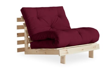 ROOTS RAW Bäddsoffa Bordeaux/Trä/Natur