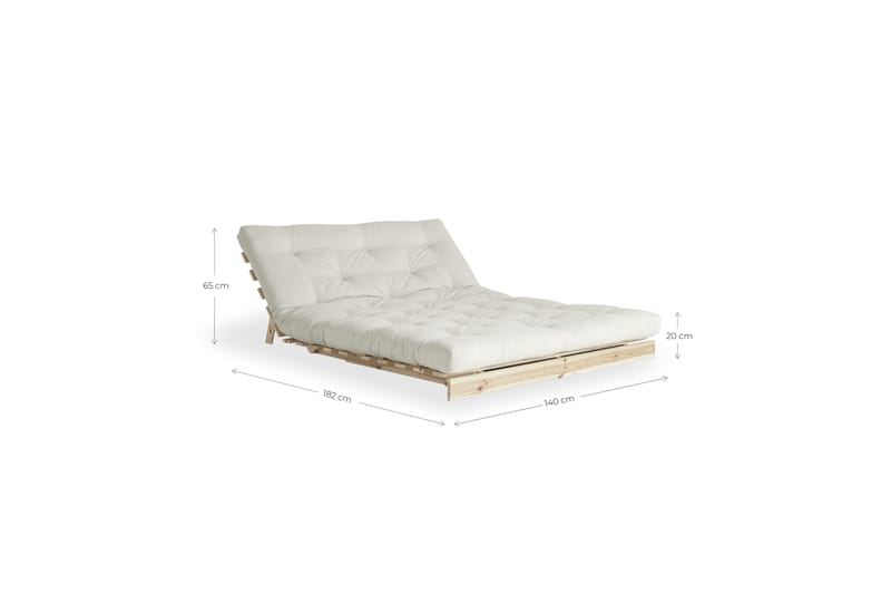 ROOTS RAW Bäddsoffa Grå/Trä/Natur - Karup Design - Futon soffa