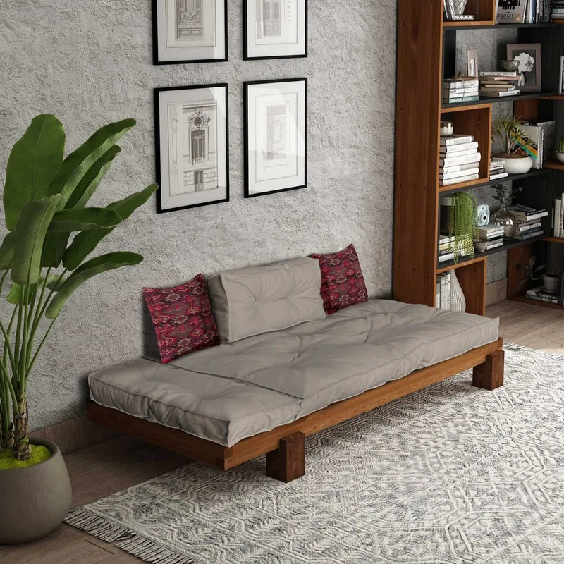 Fynros 2-sits Bäddsoffa - Beige/Natur - Möbler - Vardagsrum - Bäddsoffor