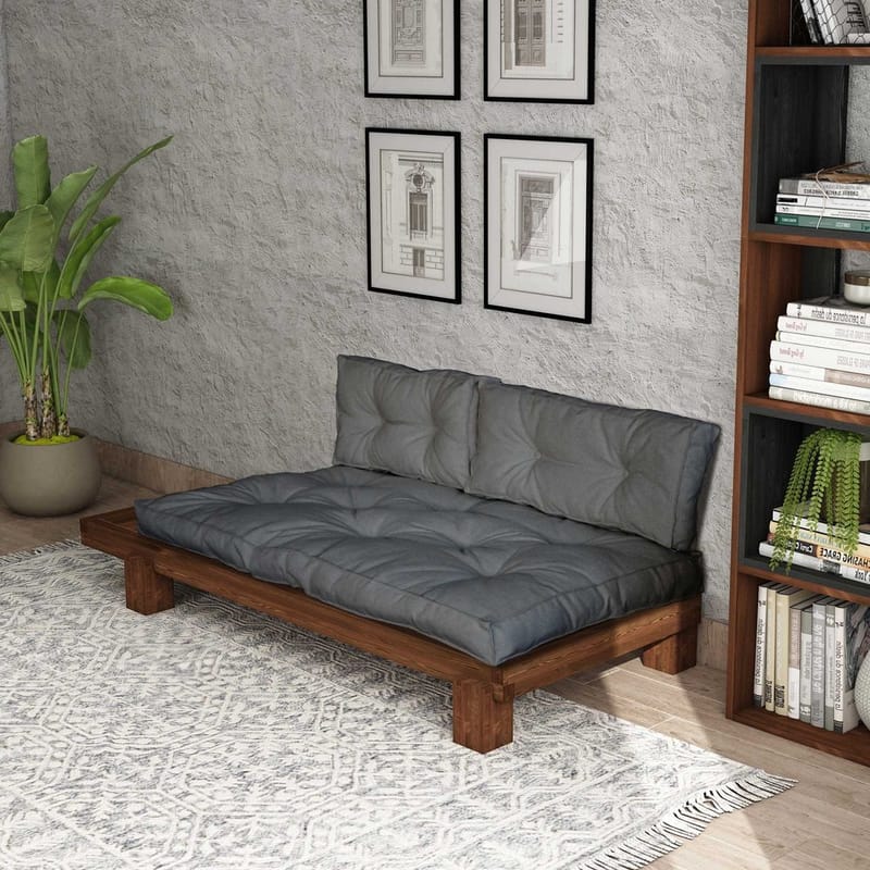 Fynros 2-sits Bäddsoffa - Grå - Möbler - Vardagsrum - Bäddsoffor