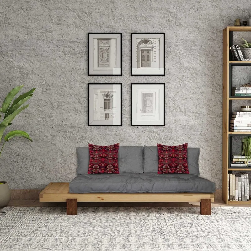 Fynros 2-sits Bäddsoffa - Grå - Möbler - Vardagsrum - Bäddsoffor