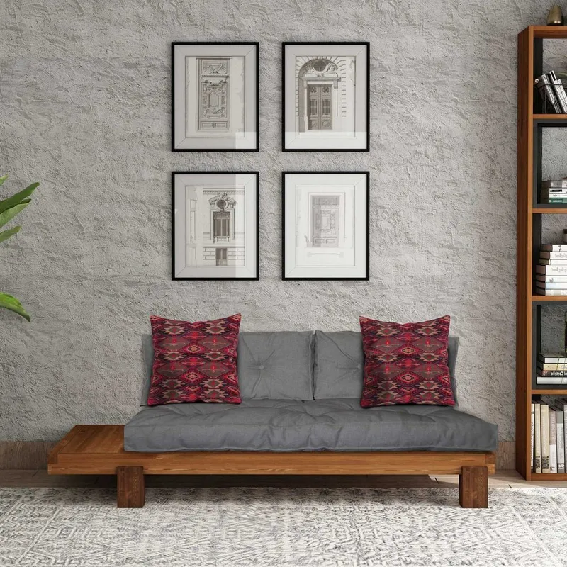 Fynros 2-sits Bäddsoffa - Grå/Natur - Möbler - Vardagsrum - Bäddsoffor