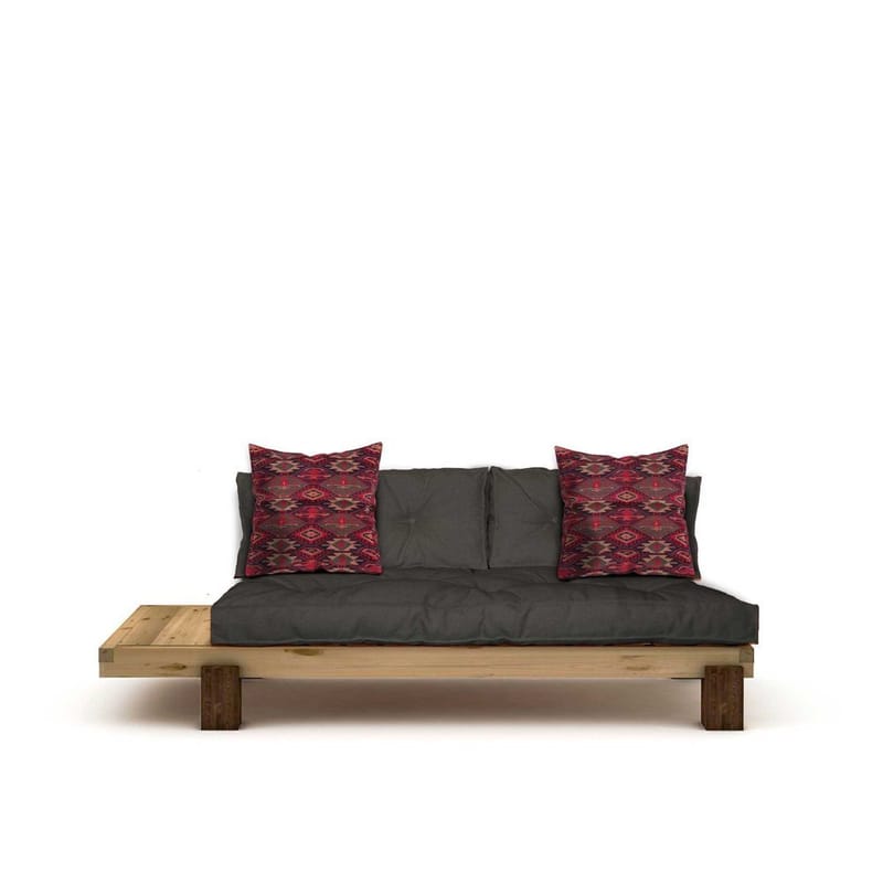 Fynros 2-sits Bäddsoffa, Natur/Antracit