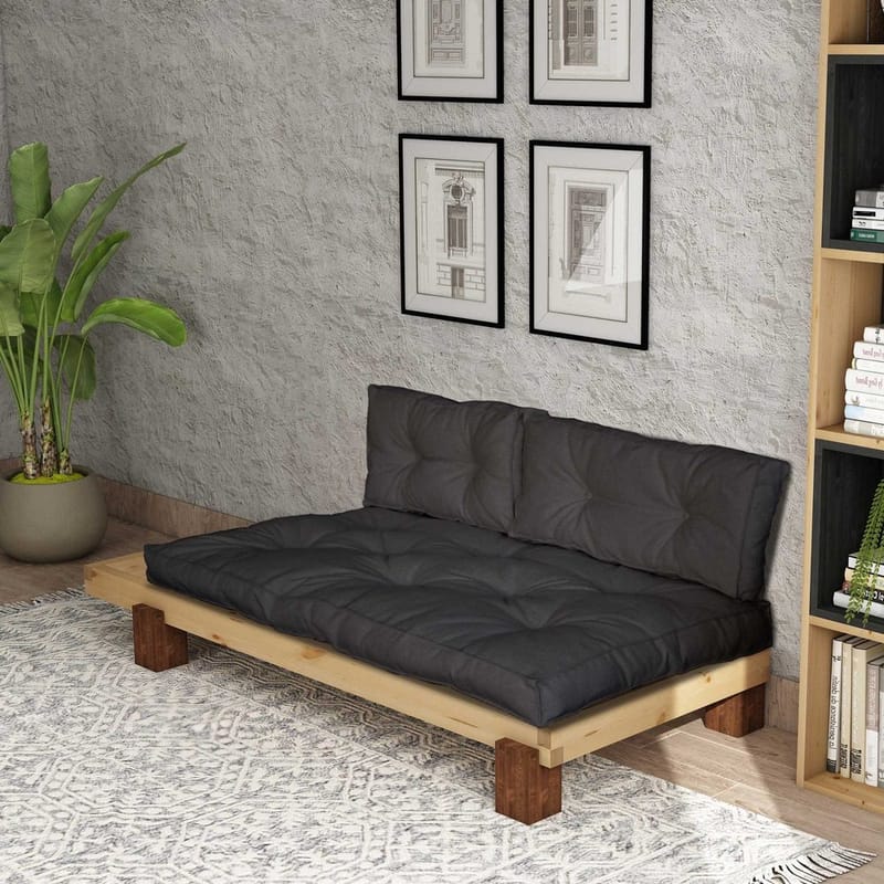 Fynros 2-sits Bäddsoffa - Natur/Antracit - Möbler - Vardagsrum - Bäddsoffor