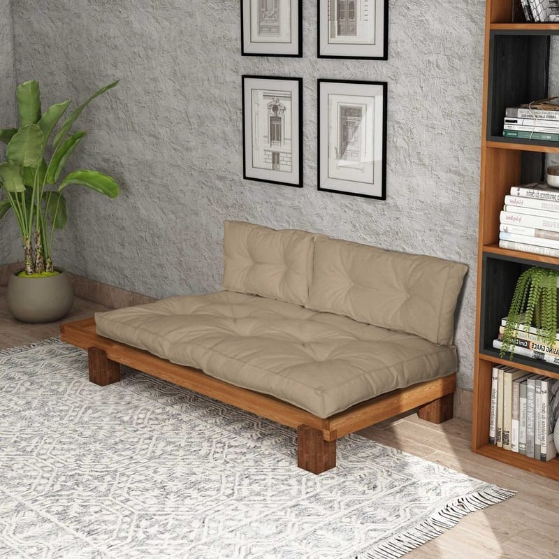 Fynros 2-sits Bäddsoffa - Natur/Ljusbrun - Möbler - Vardagsrum - Bäddsoffor