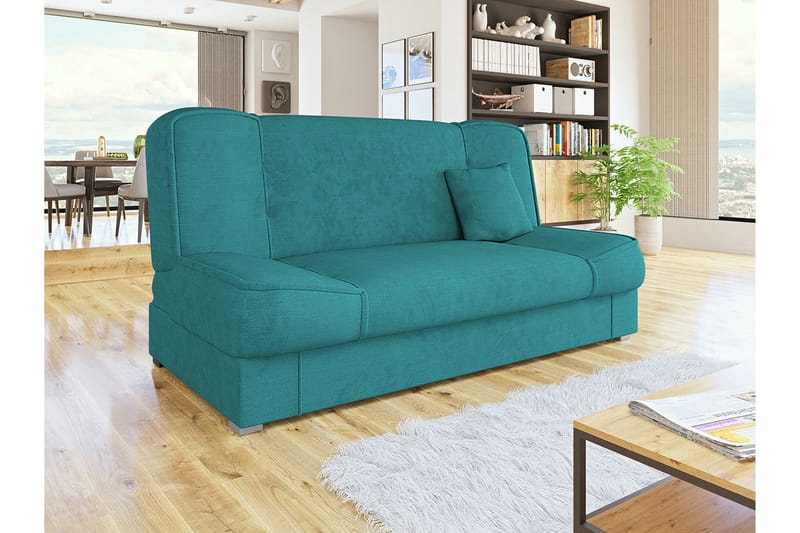 Gabi Soffa 175x80x80 cm - Blå - 4-sits bäddsoffa - Bäddsoffor