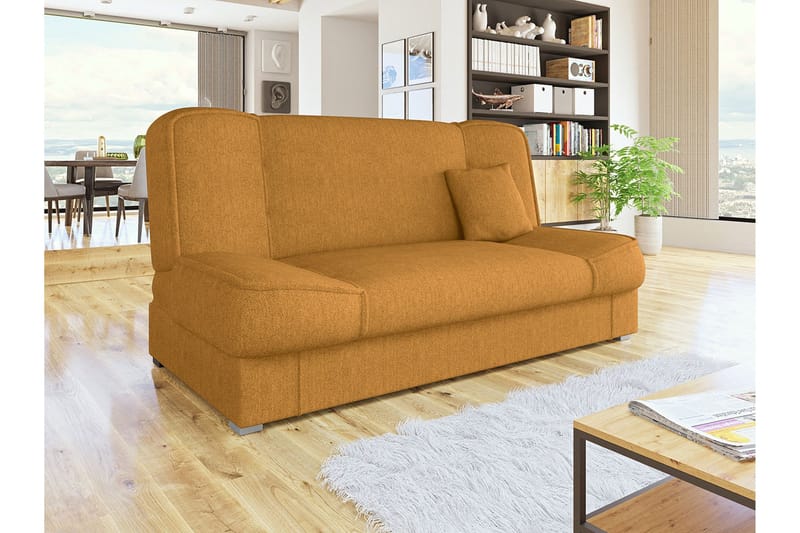 Gabi Soffa 175x80x80 cm - Gul - Möbler - Vardagsrum - Bäddsoffor - 4-sits bäddsoffa