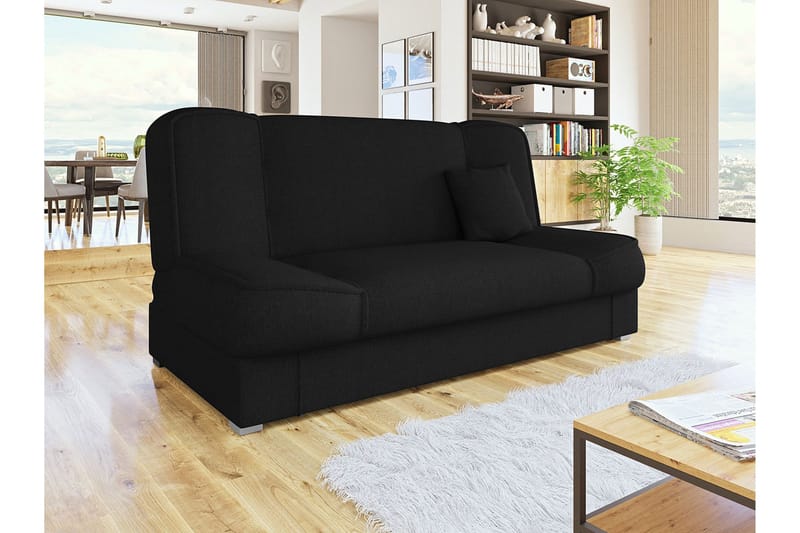 Gabi Soffa 175x80x80 cm - Svart - Möbler - Vardagsrum - Bäddsoffor - 4-sits bäddsoffa