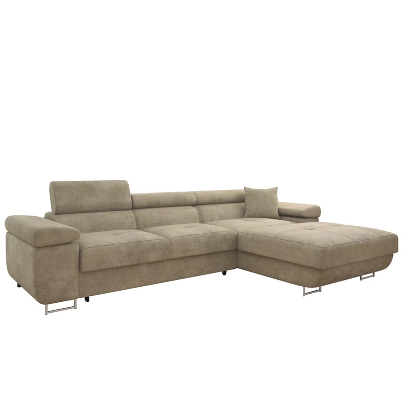 Gabina 3-sits Bäddsoffa med divan, beige