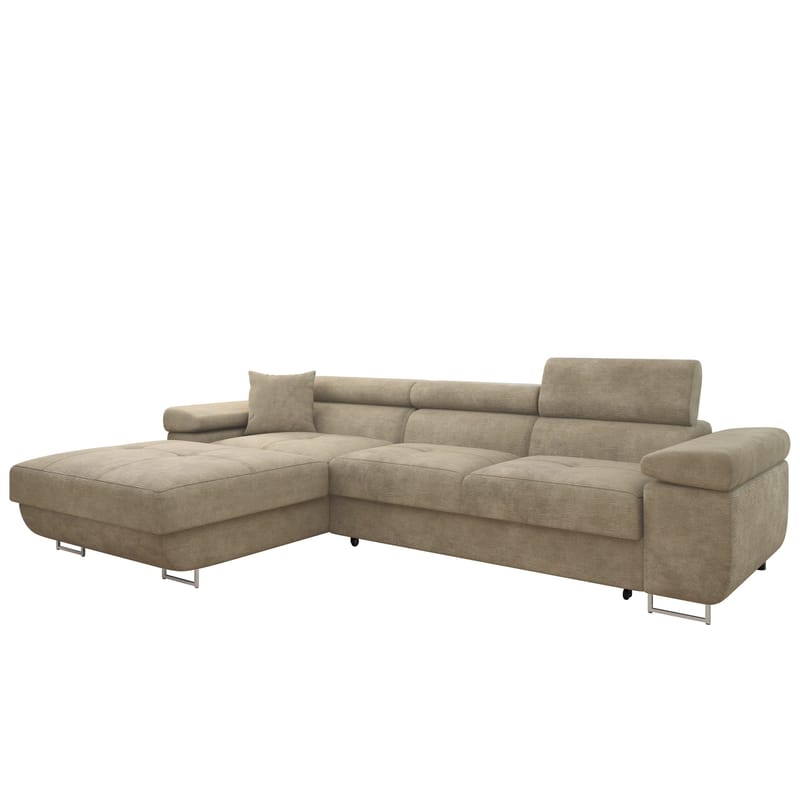 Gabina 3-sits Bäddsoffa med divan - beige - Möbler - Vardagsrum - Bäddsoffor - Hörnbäddsoffa