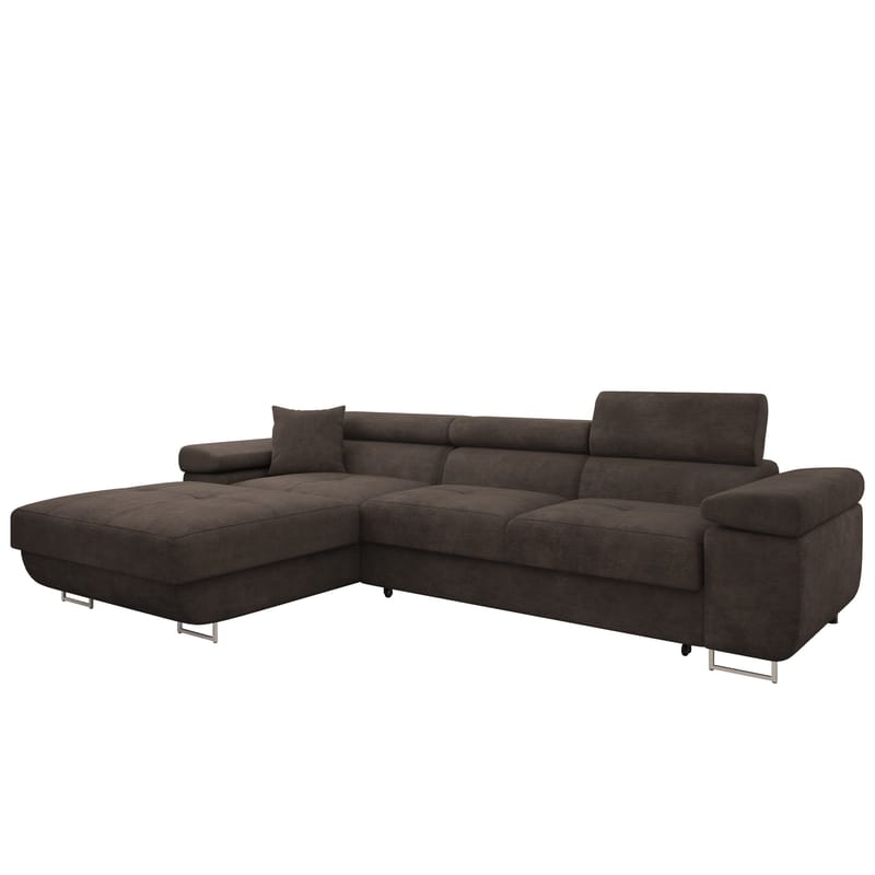 Gabina 3-sits Bäddsoffa med divan - brun - Möbler - Vardagsrum - Bäddsoffor - Hörnbäddsoffa