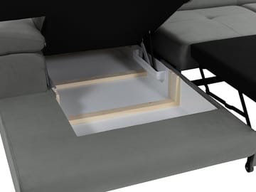 Gabina 3-sits Bäddsoffa med divan och förvaring - Möbler - Vardagsrum - Bäddsoffor - Hörnbäddsoffa