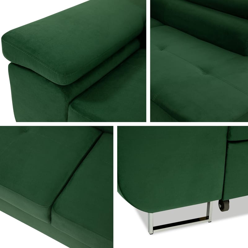 Gabina 4-sits Bäddsoffa med schäslong - grå - Möbler - Vardagsrum - Bäddsoffor - Hörnbäddsoffa