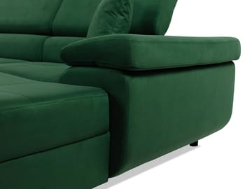 Gabina 5-sits U-formad bäddsoffa med divan och schäslong - grå - Möbler - Vardagsrum - Bäddsoffor - Hörnbäddsoffa