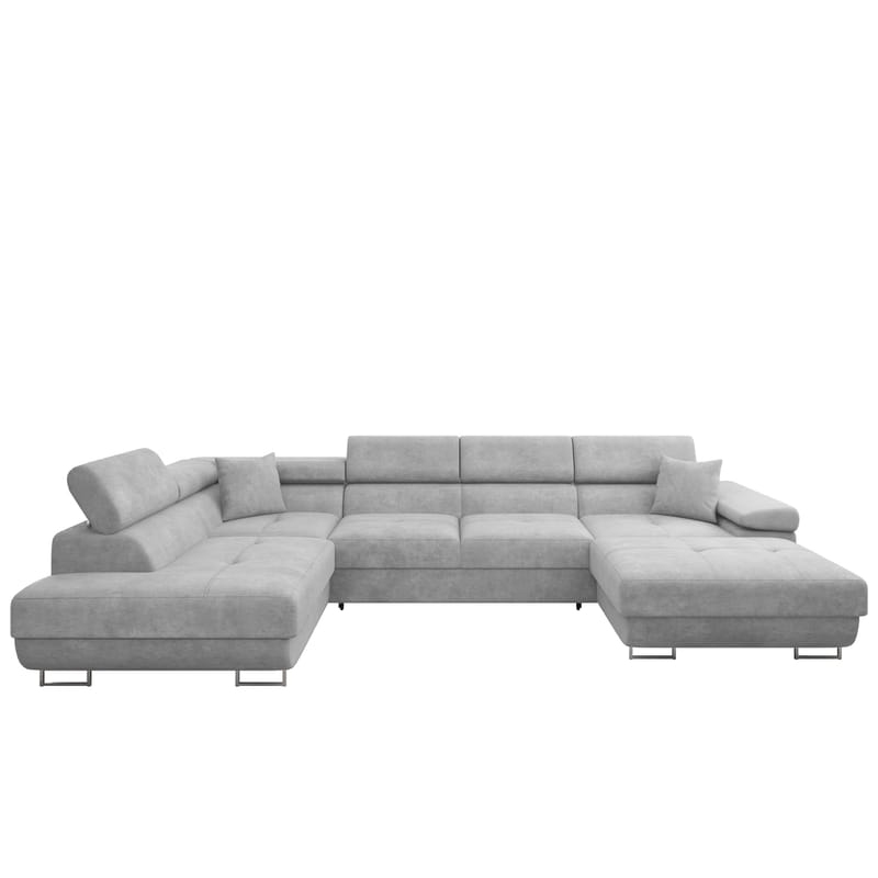 Gabina 5-sits U-formad bäddsoffa med divan och schäslong - grå - Möbler - Vardagsrum - Bäddsoffor - Hörnbäddsoffa