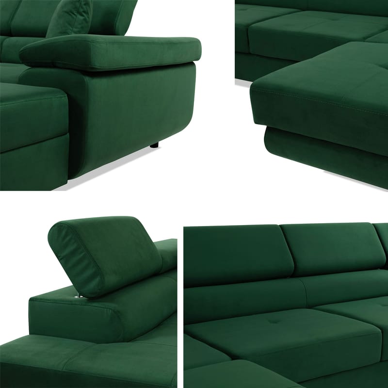 Gabina 5-sits U-formad bäddsoffa med divan och schäslong - Lumo 30 - Möbler - Vardagsrum - Bäddsoffor - Hörnbäddsoffa